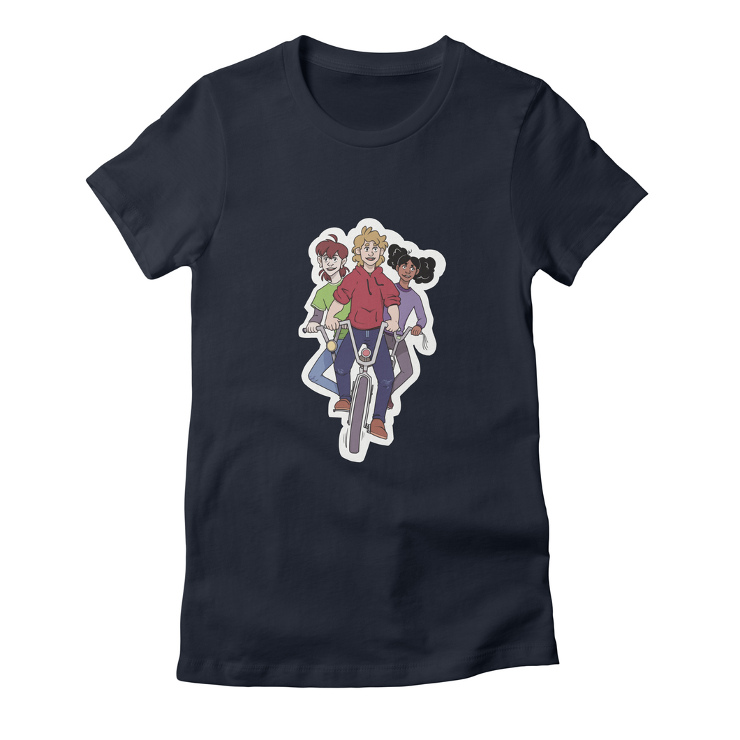Kids on Bikes Women's T-Shirt Fitted