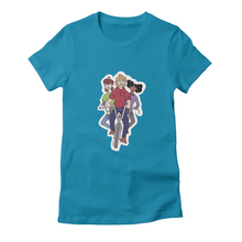 Load image into Gallery viewer, Kids on Bikes Women&#39;s T-Shirt Fitted
