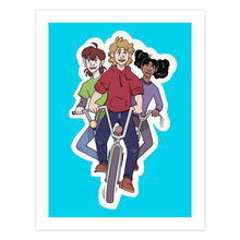Load image into Gallery viewer, Kids on Bikes Fine Art Print
